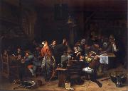 Jan Steen Prince-s Day,Interior of an inn with a company celebration the birth of Prince William III oil painting